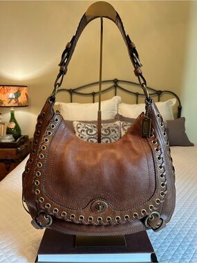 Coach Chelsea Abbey Lace Hobo in Brown No. C0793-10971